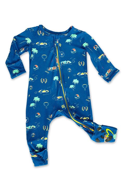 Baby Monaco Blue Convertible Footie