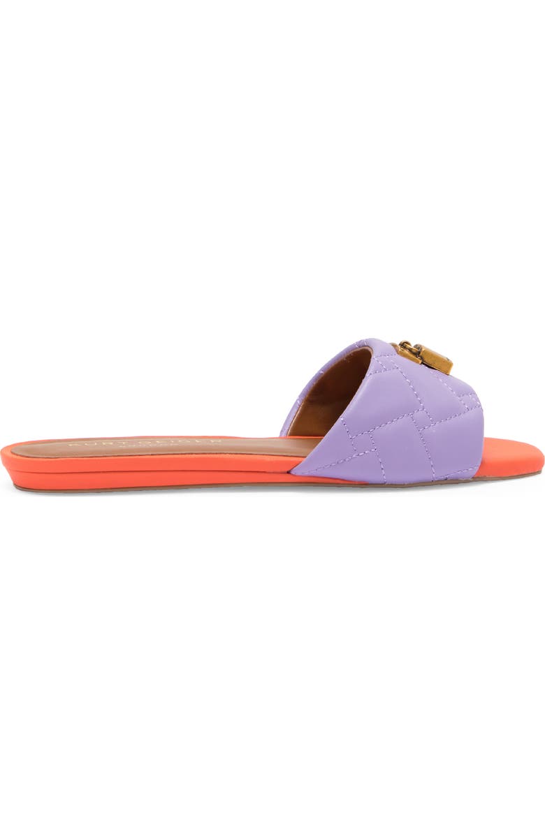 Kurt Geiger London Brixton Lock Slide Sandal, Alternate, color, Purple/ Orange