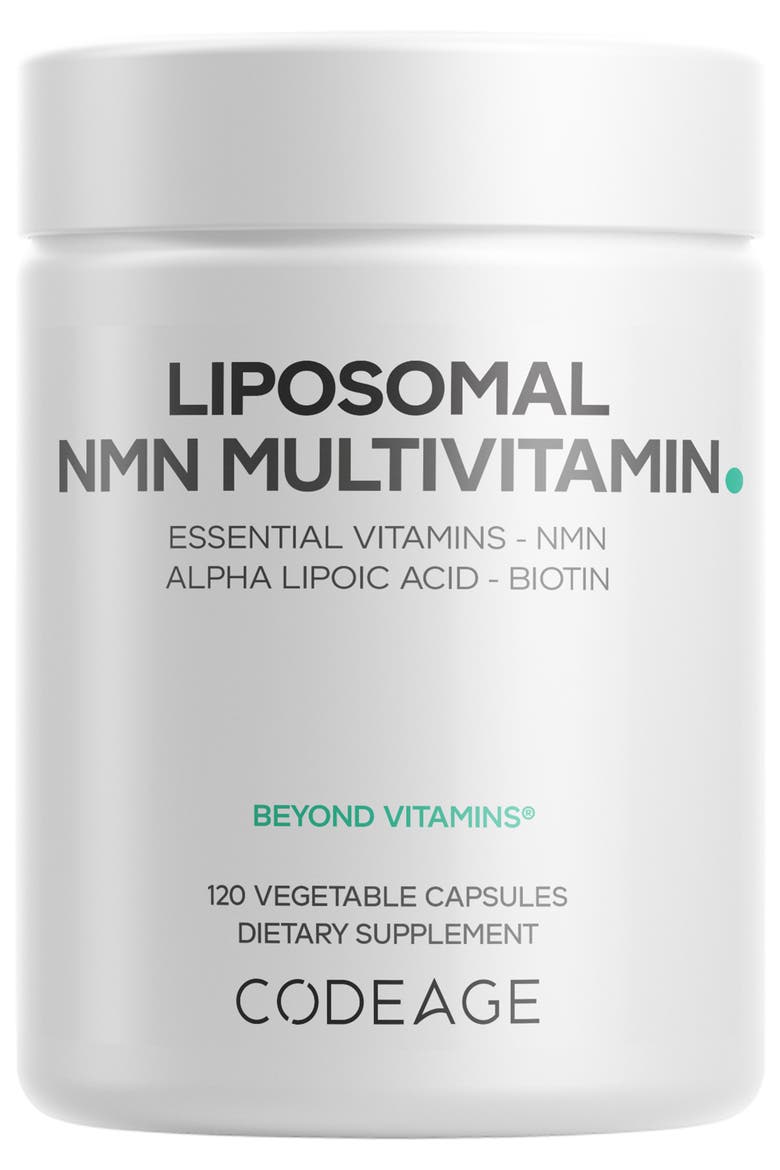 Liposomal NMN Multivitamin 500mg, Nicotinamide Mononucleotide, Main, color, White