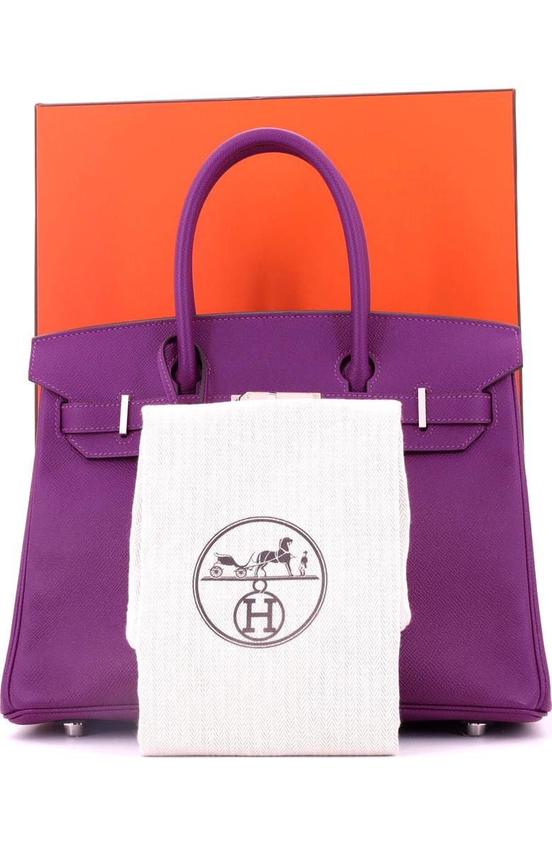 Pre-Owned Hermes Birkin Handbag Purple Epsom with Palladium Hardware 30, Alternate, color, Anemone