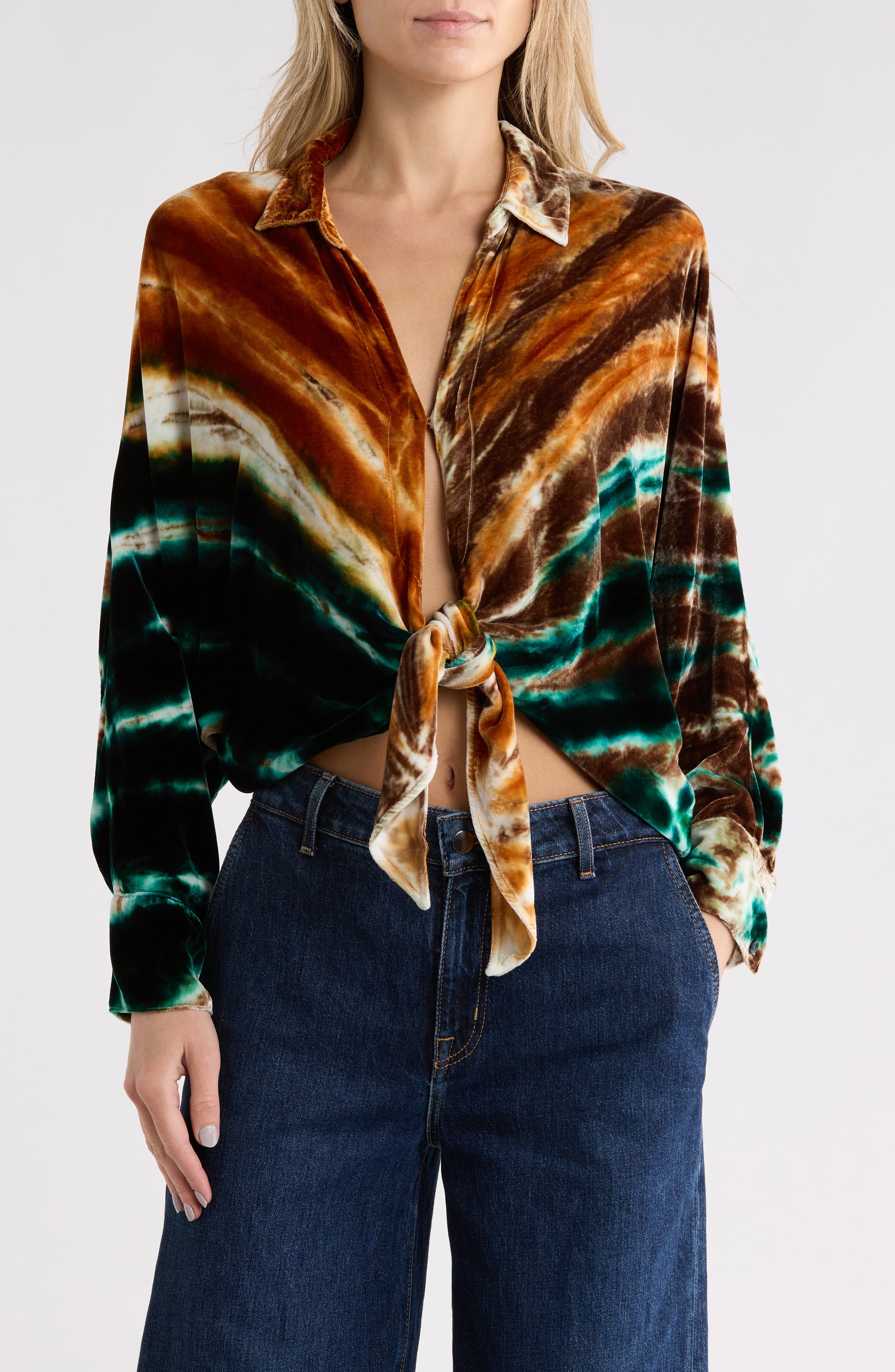 Magda Silk Blend Velvet Shirt
