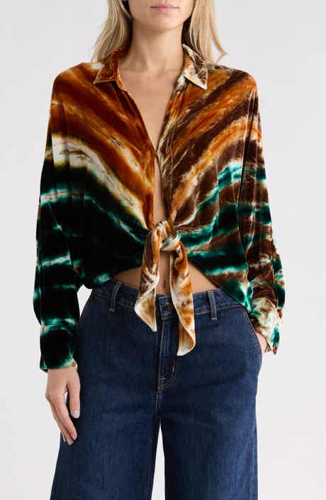 Magda Silk Blend Velvet Shirt