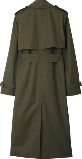 コート Burberry Long Trench Coat In Cotton Blend Long Cotton Blend Trench Coat in Black - Men, Nylon