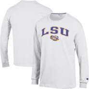 Champion Men's Champion White LSU Tigers Arch Over Logo Long Sleeve T-Shirt