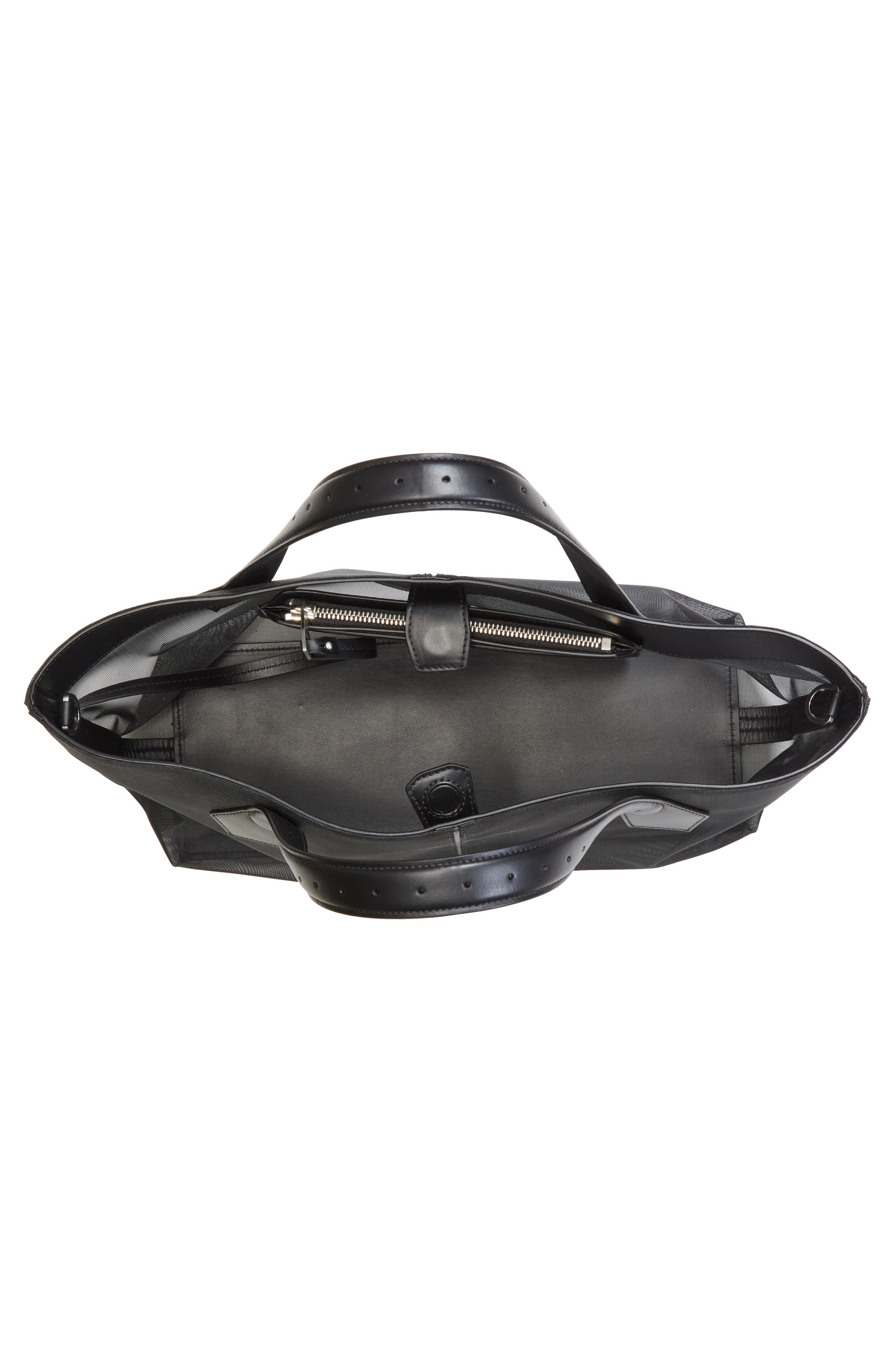 Proenza Schouler Chelsea Mesh East/West Tote, Alternate, color, Black