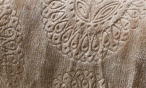 Luxury Home Embossed Caesar Faux Shearling Throw Blanket