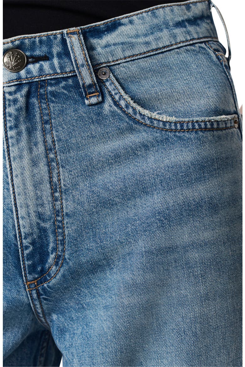 Featherweight Andi High Waist Ankle Wide Leg Jeans, Alternate, color, BEACON