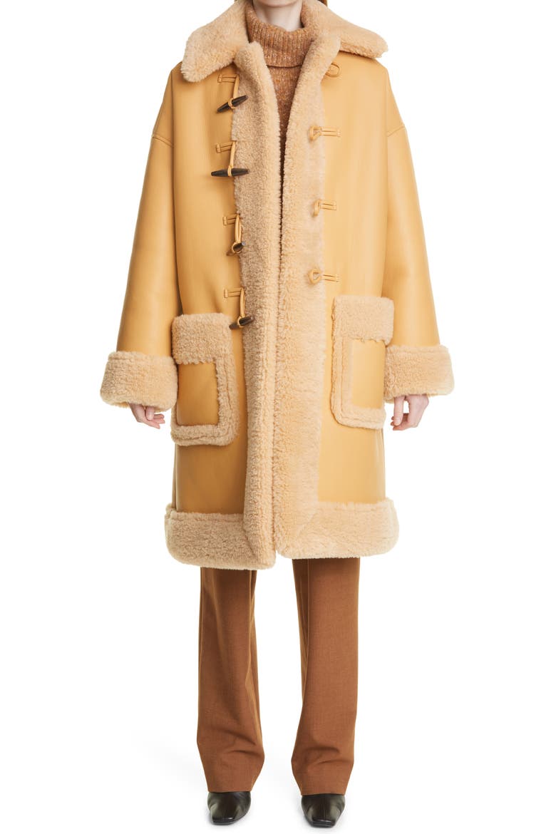 Brunswick Faux Shearling Coat, Main, color, SWEET SEED