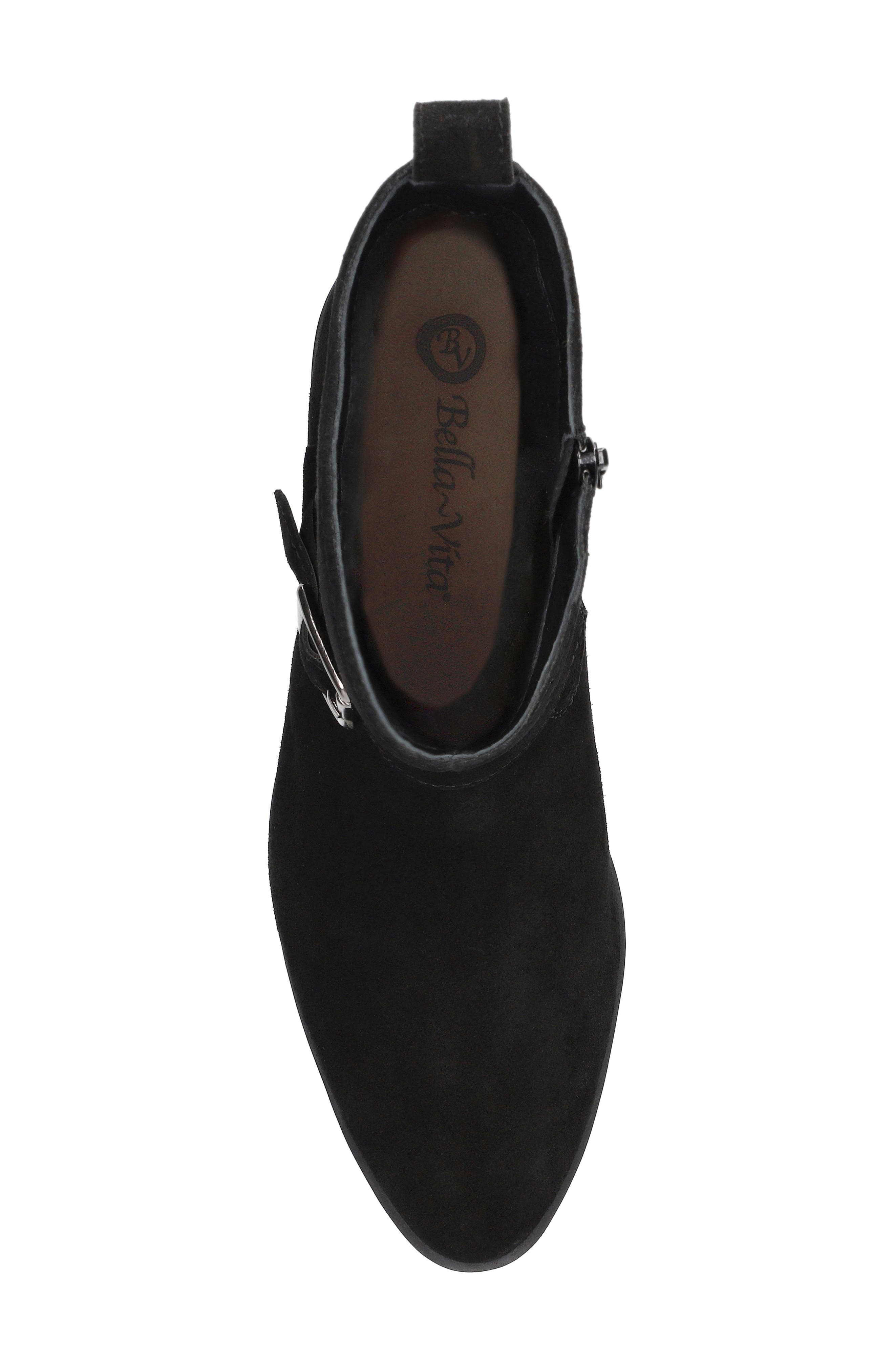 Pike Harness Bootie, Alternate, color, BLACK SUEDE LEATHER