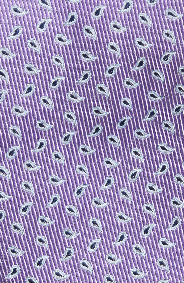 Nordstrom Paisley Silk Tie, Alternate, color, Purple