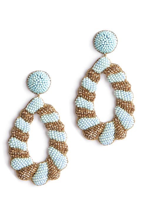 Elenor Beaded Teardrop Earrings