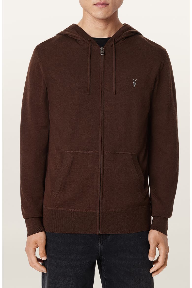 Mode Merino Wool Hoodie, Main, color, HOT CHOC BROWN