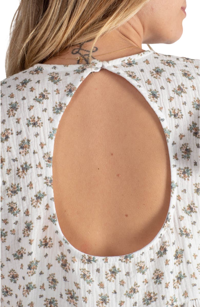 Cache Coeur Butterfly top for pregnancy and breastfeeding Suzanne, Alternate, color, Flower