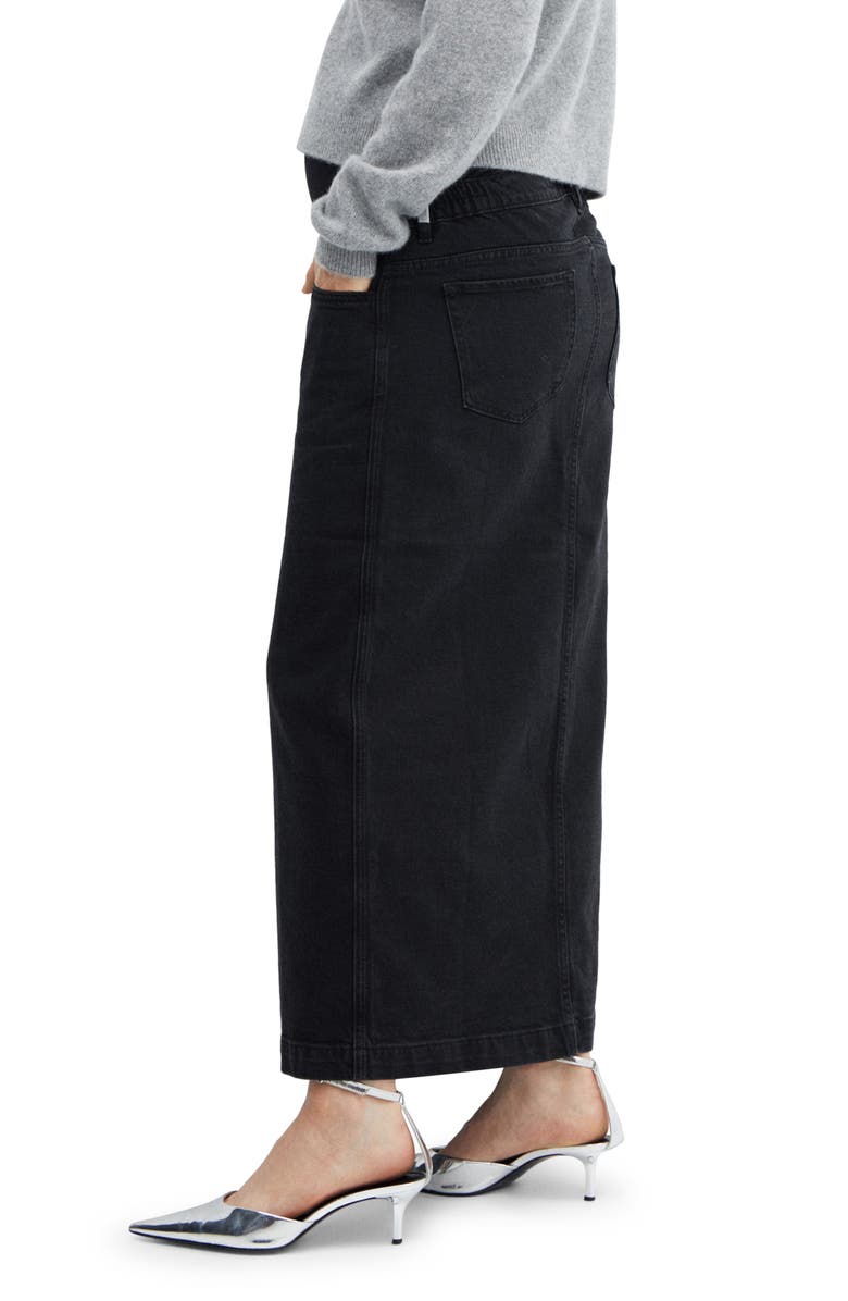 MANGO Denim Midi Maternity Skirt, Alternate, color,
