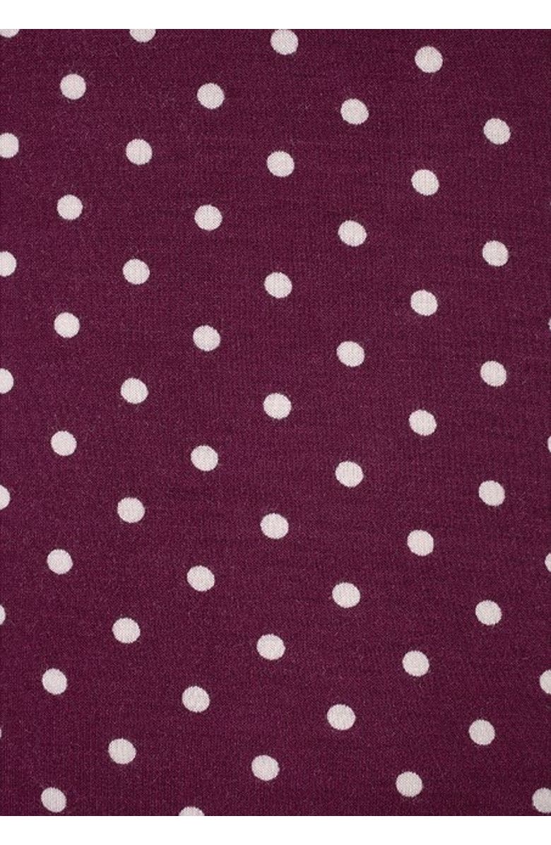 LASCANA Women's Polka Dot Print Dress, Alternate, color, Bordeaux Multi