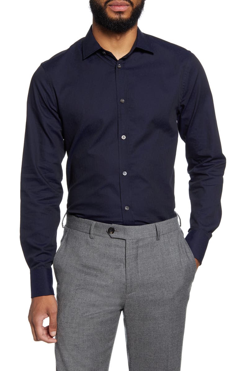 Tiger of Sweden Trim Fit Dress Shirt, Main, color, 