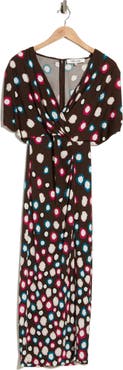 Diane von Furstenberg Williams Surplice Midi Dress