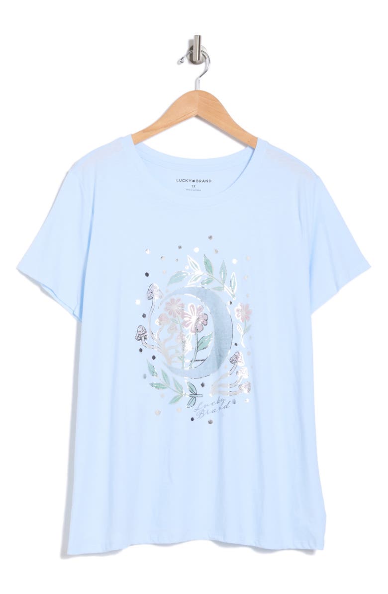 Lucky Brand Moon Foil Graphic T-Shirt, Alternate, color,