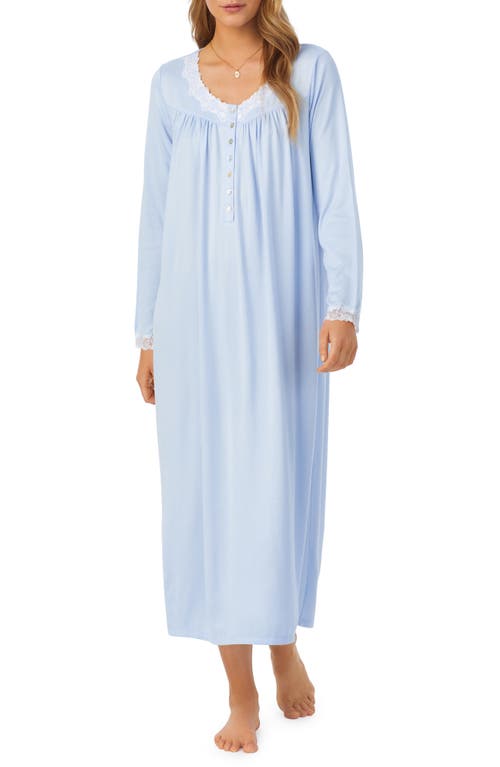 Eileen West Long Sleeve Ballet Nightgown In Blue