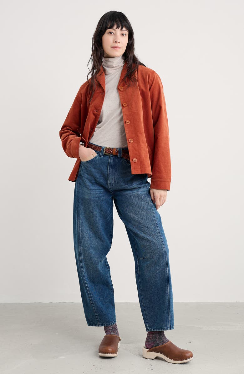 Seasalt Cornwall Brightwork Corduroy Jacket, Alternate, color, Terracotta