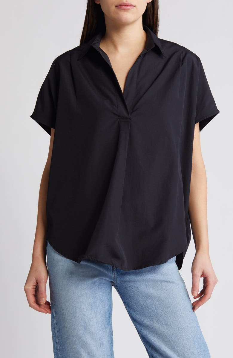 French Connection Popover Poplin Shirt, Main, color,