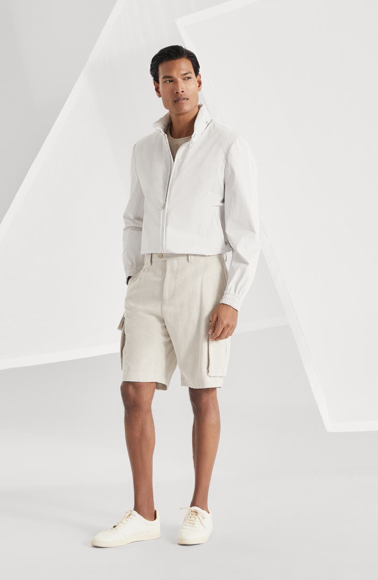 Brunello Cucinelli Bermuda shorts with cargo pockets, Alternate, color, 