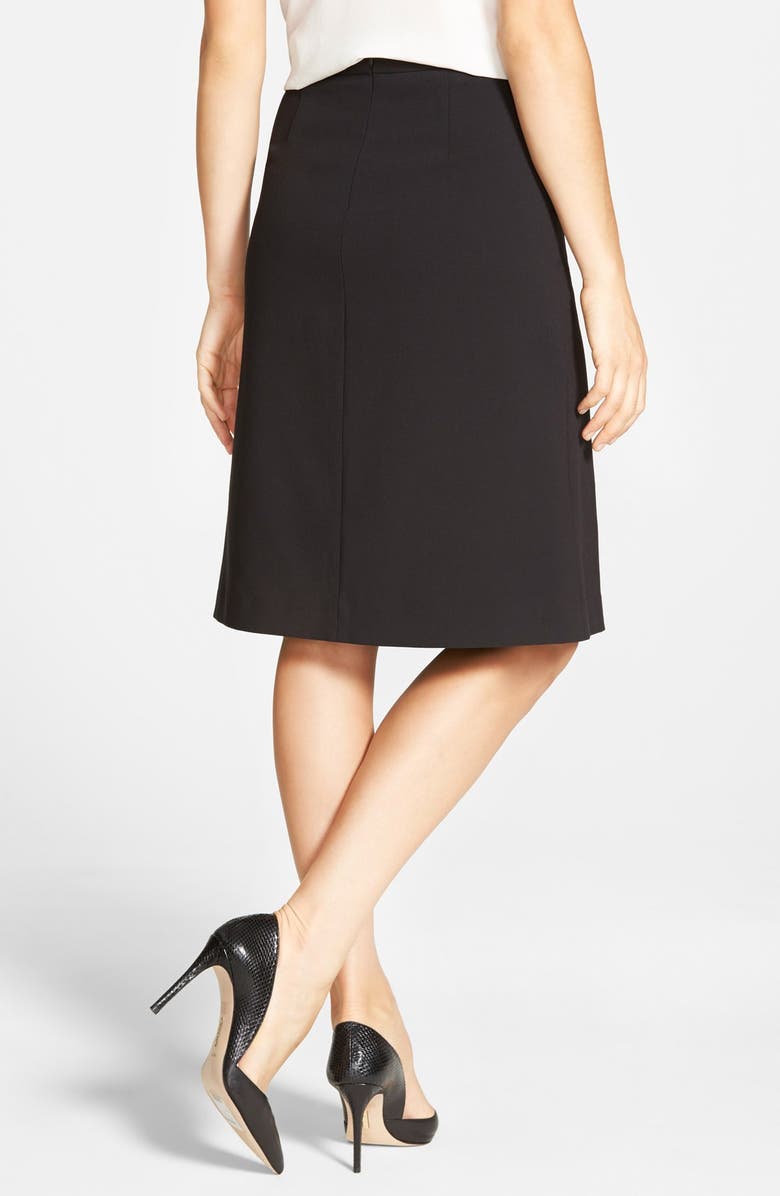 Halogen<sup>®</sup> Pleat Front A-Line Skirt, Alternate, color, 