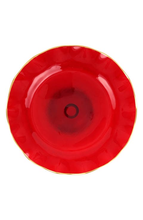 Holiday Glass Cake Stand