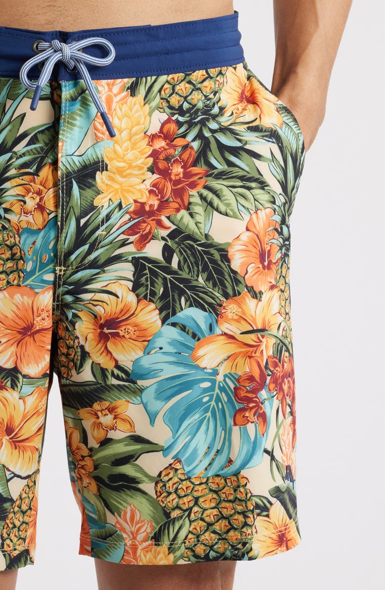 Tommy Bahama Baja Sunset Canopy 8-Inch Board Shorts, Alternate, color, Pineapple