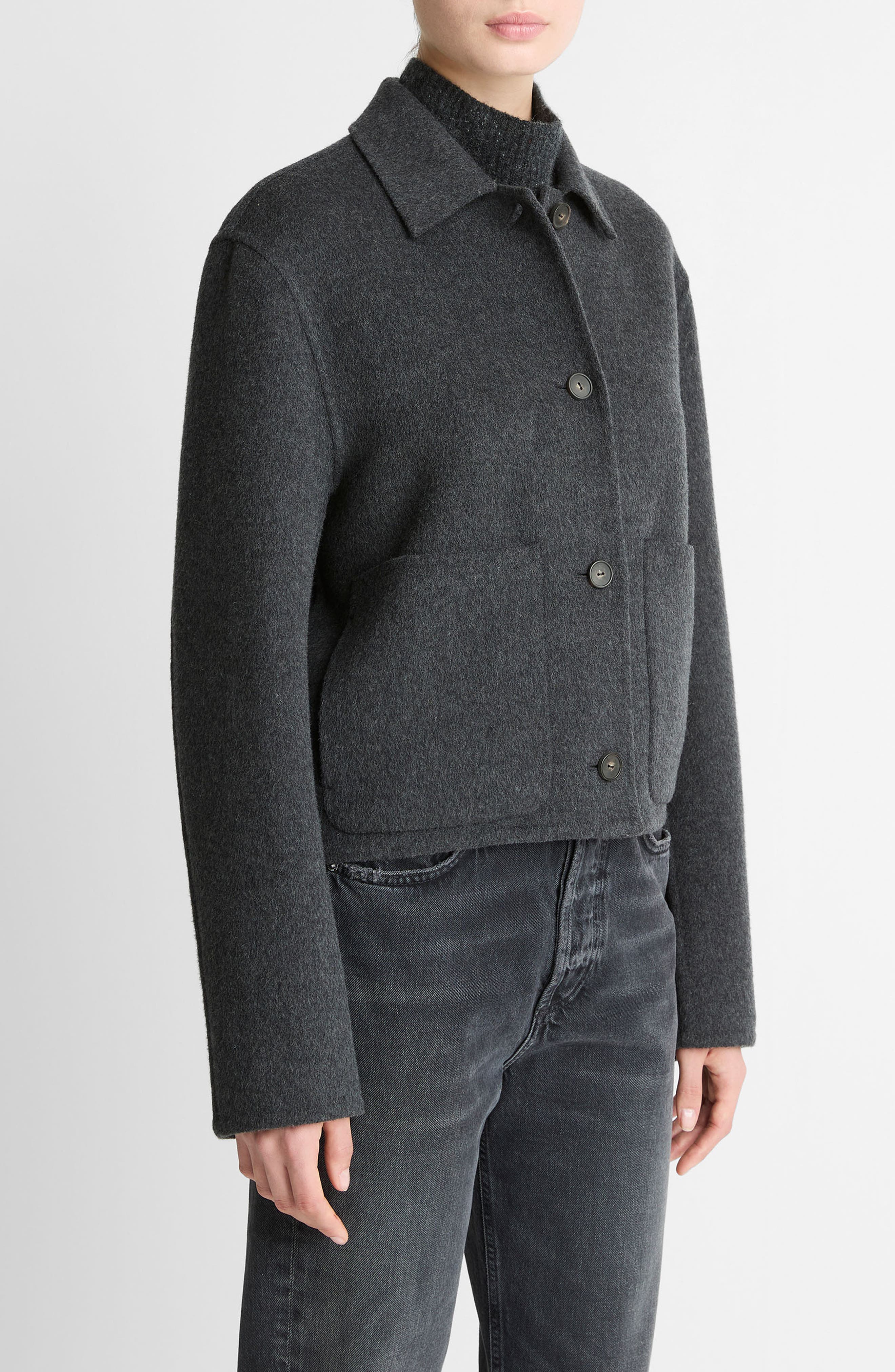 Wool Blend Short Jacket (Women) | Nordstrom