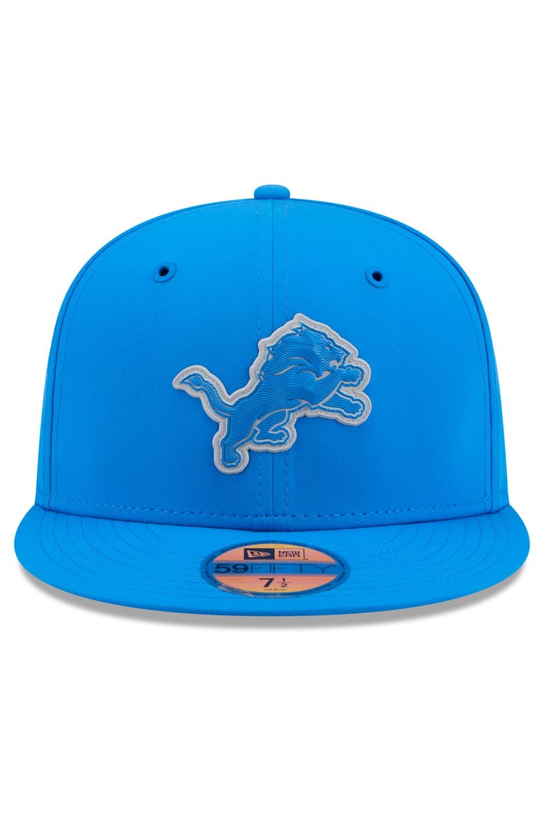 Men's New Era Blue Detroit Lions 2026 Sideline 59FIFTY Fitted Hat, Alternate, color, Blue