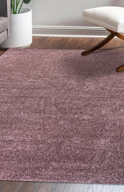 Jonathan Y Haze Solid Low-pile Area Rug In Purple