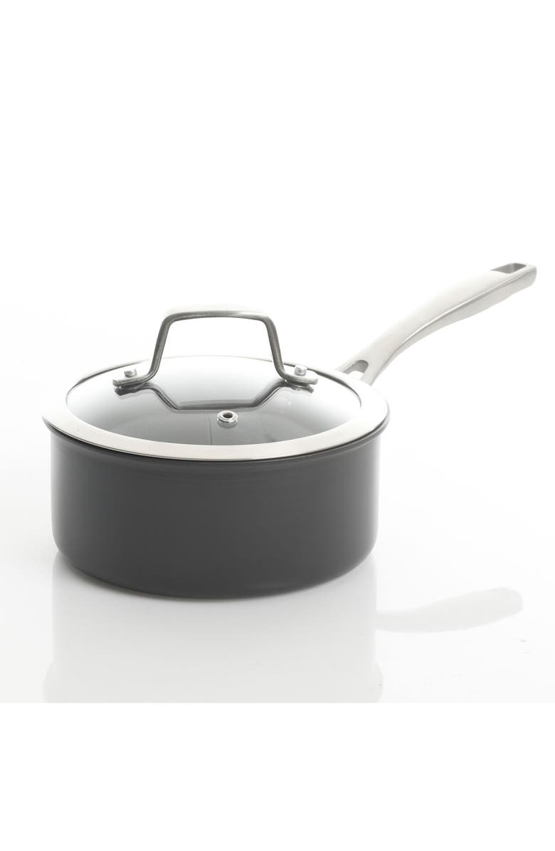 Kenmore Pro Arbor Heights 10 Piece Nonstick Aluminum Cookware Set, Alternate, color, Black