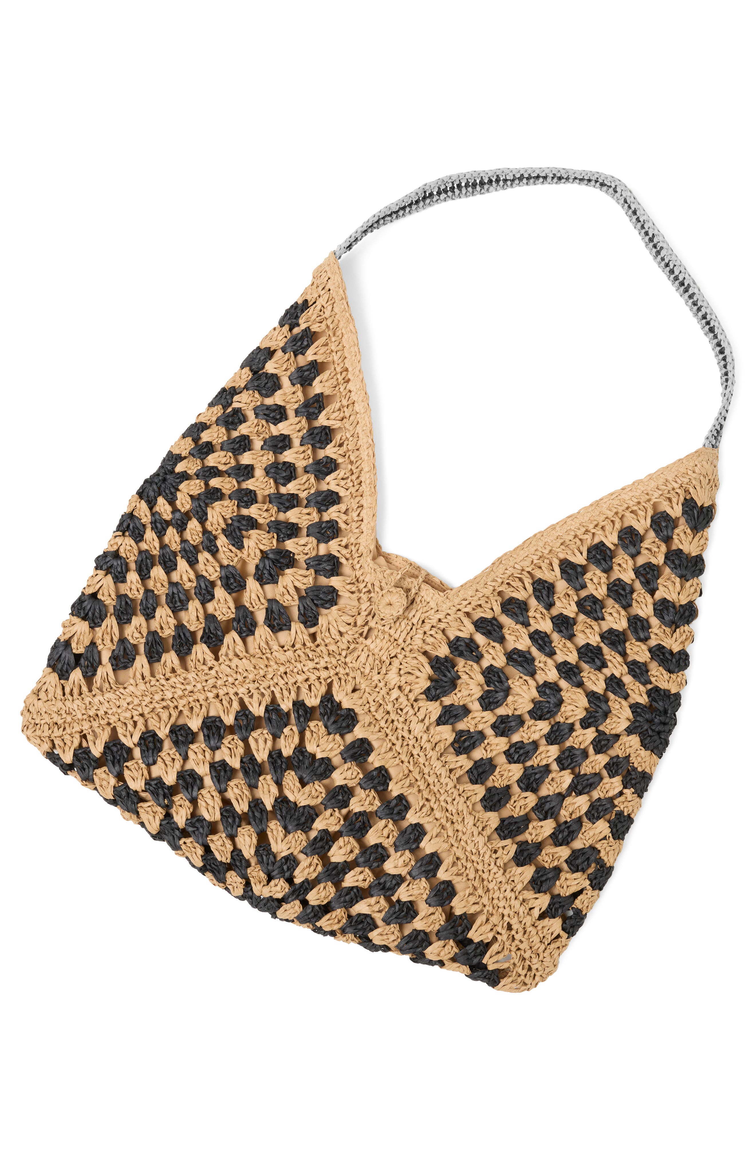 LSPACE Coastline Crochet Beach Bag, Alternate, color, 