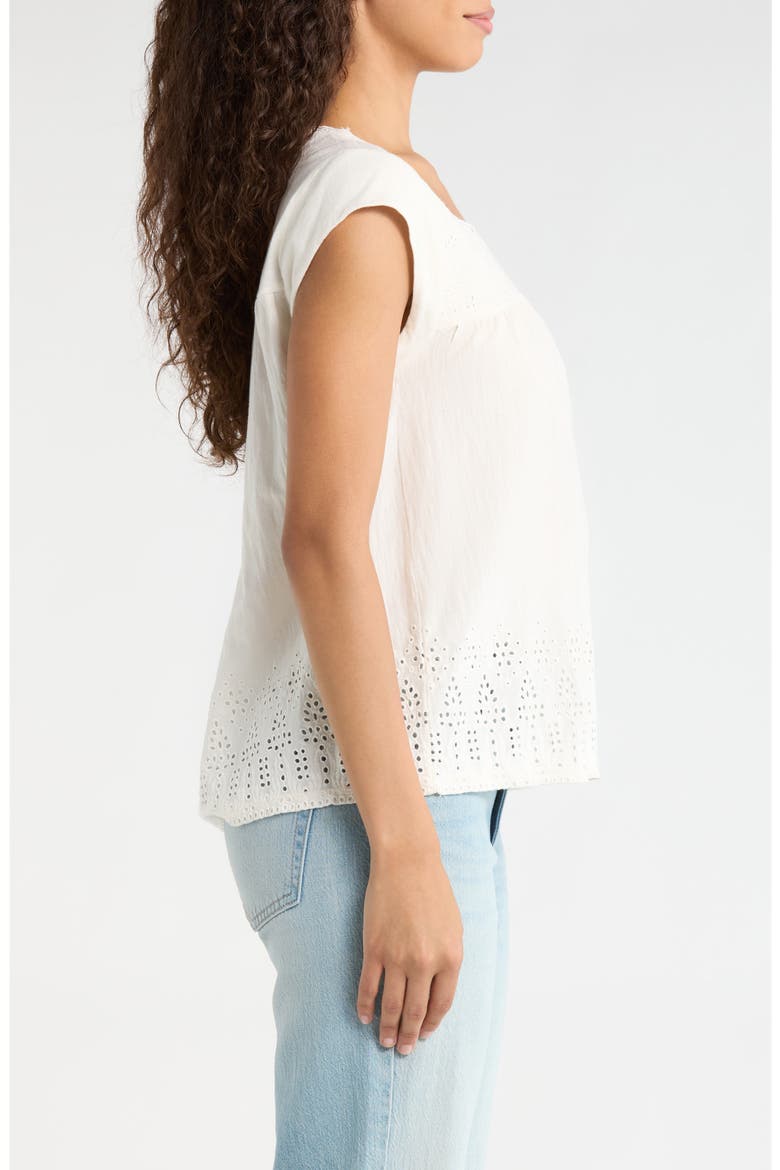Eyelet Lace Top, Alternate, color, WHISPER WHITE