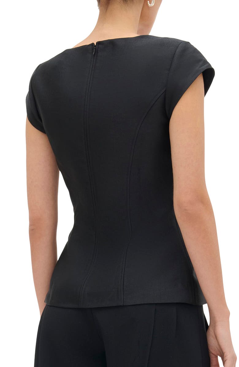 ALIGNE Mars Squar Neck Top, Alternate, color, Black