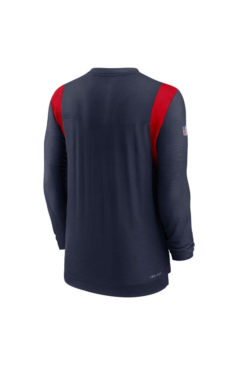 Nike Men's Nike Navy New England Patriots Sideline Tonal Logo Performance Player Long Sleeve T-Shirt, Alternate, color, Navy