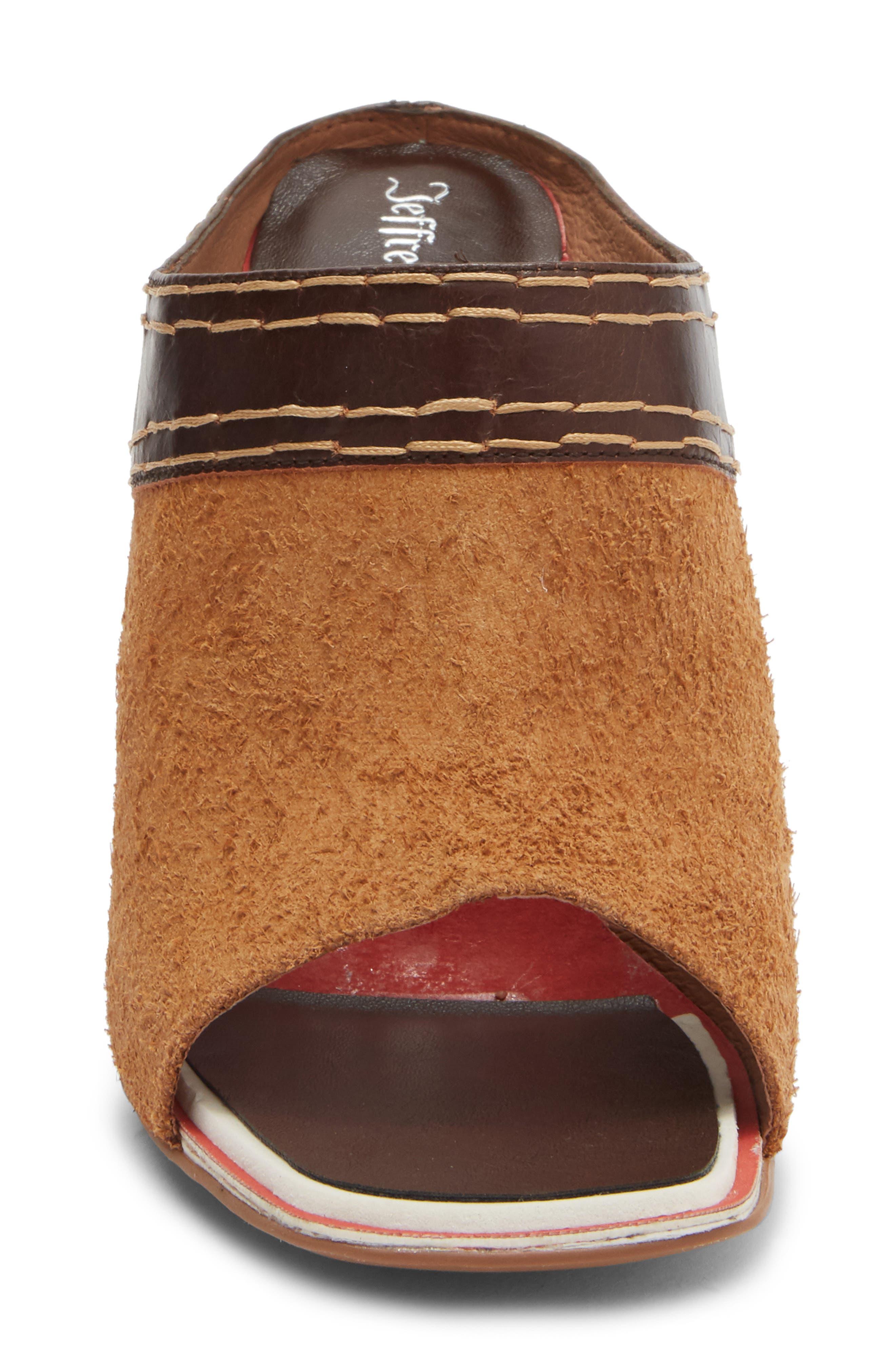 Jeffrey Campbell Zinque Mule, Alternate, color, Tan Suede Brown