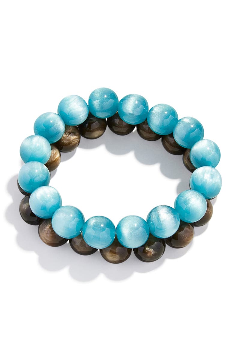 Jane Set of 2 Beaded Bracelets, Alternate, color, BLUE MULTI