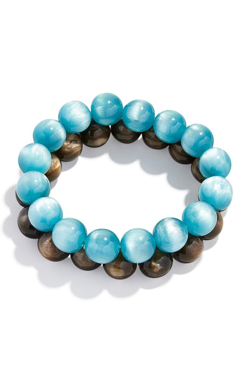 BaubleBar Jane Set of 2 Beaded Bracelets, Alternate, color, Blue Multi