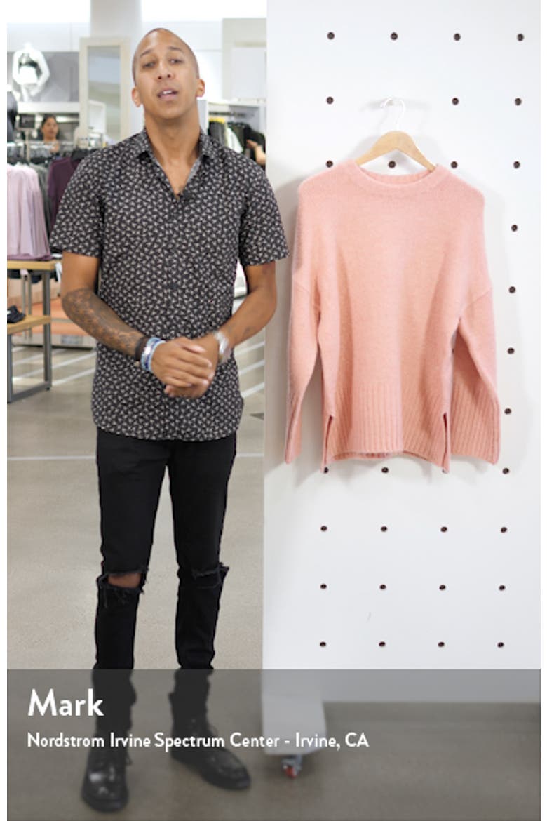 Supersoft Deep Hem Crewneck Sweater video