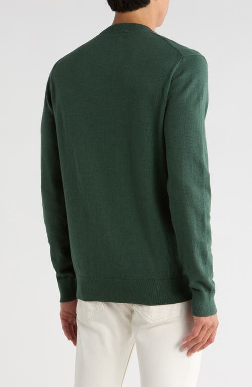 14th & Union Organic Cotton & Cashmere Blend Crewneck Sweater In Green