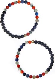 The Healer’s Collection Men's N77 Detox Set of 2 Healer's Bracelets