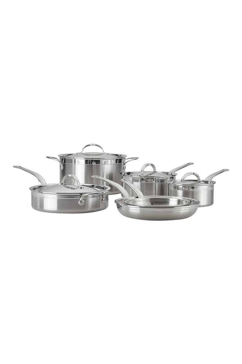 ProBond 10-Piece Cookware Set, Alternate, color, STAINLESS STEEL