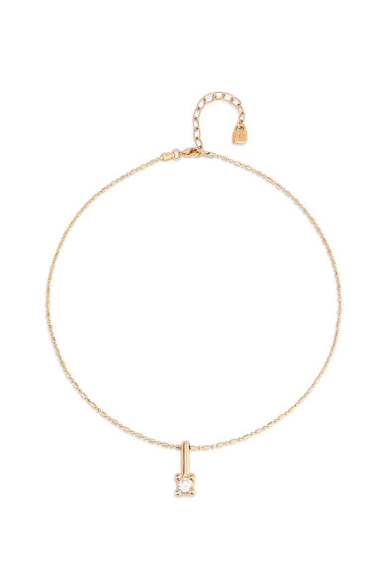Spark Point Necklace, Main, color, Gold