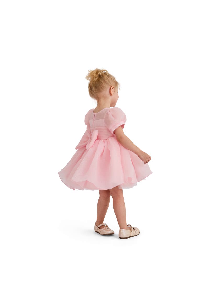 Puff-Sleeve Party Dress, Alternate, color, Pink