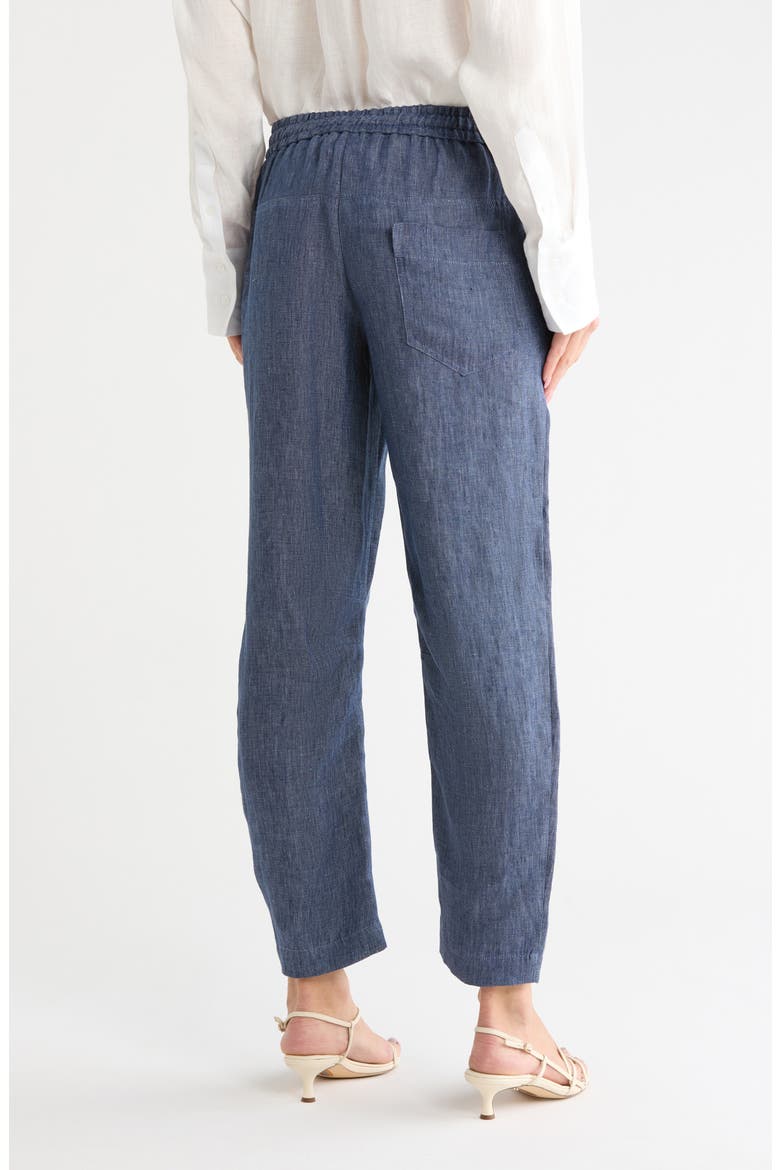 JJ Drawstring Straight Leg Hemp Pants, Alternate, color, MEDIUM INDIGO