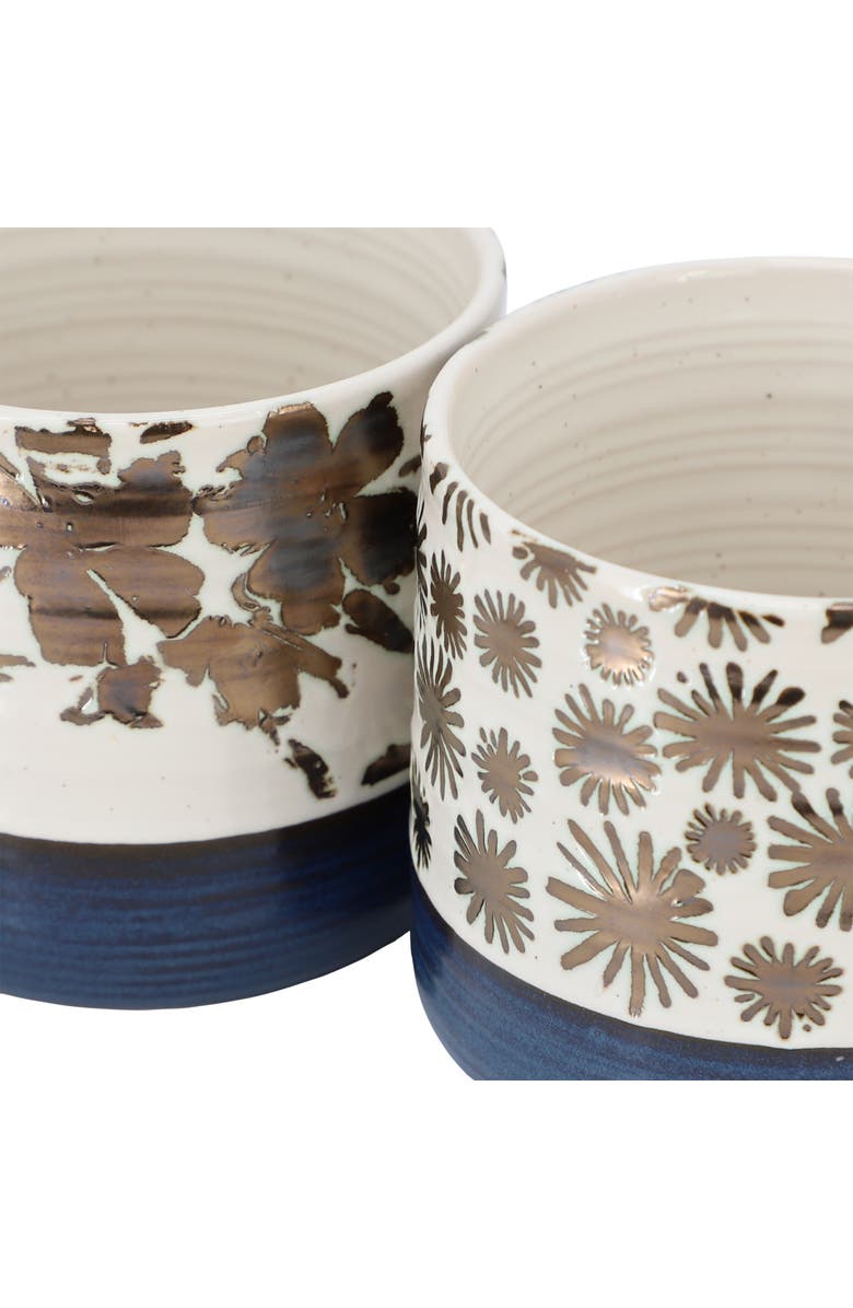 Gibson Home Spruce Garden Assorted 4 Piece 17 Ounce Stoneware Mug Set, Alternate, color, White