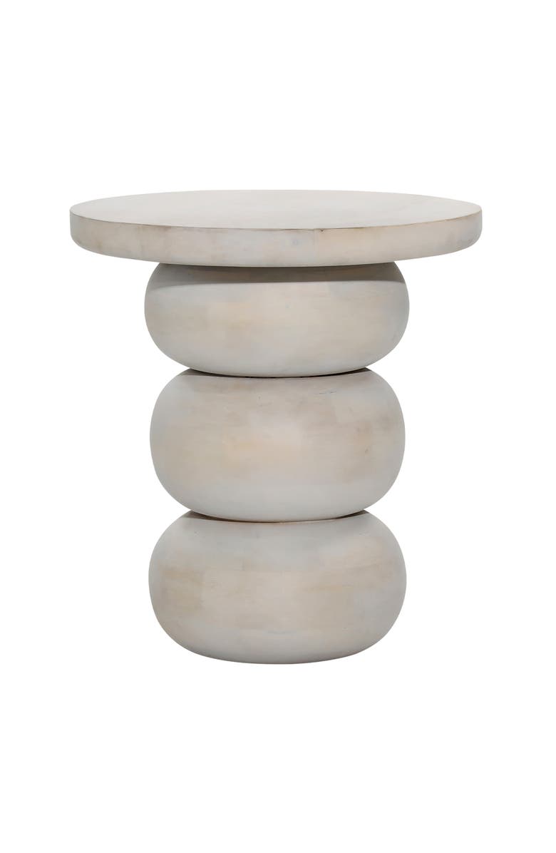 Dovetail Furniture Doretta Mango Wood Side Table, Main, color, Natural