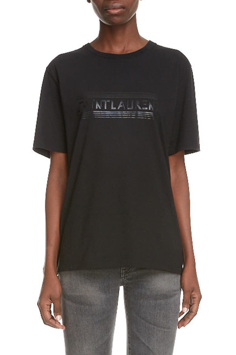Tonal Logo Graphic Tee, Main, color, NOIR/ NOIR BRILLANT